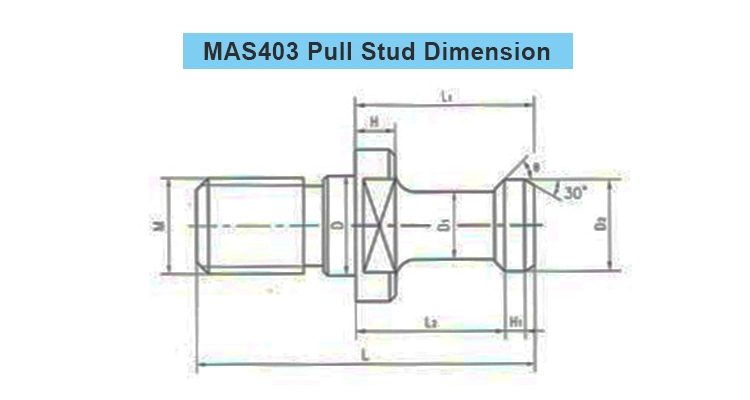 High Performance Bt Pull Stud Bt30 Bt40 Pull Studs for Collet Chuck