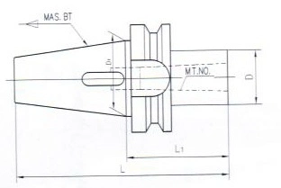 CNC Tool Holder Bt Morse Taper with Tang for Clamping Drill Bit